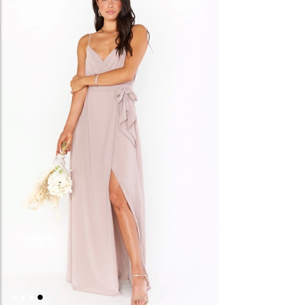 Show mr Your Mumu Liz Maxi Dress Soft Beige chiffon Size Extra Large NWT